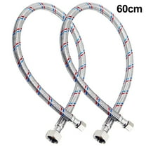 2Pc 16/24/32" Stainless Steel Faucet Water Supply Lines Universal Standard Tap Hose For Bathroom Kitchen Sink Faucet Accessories