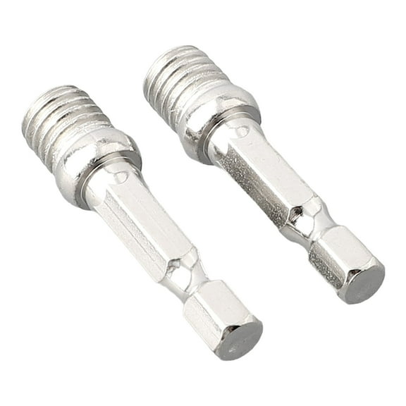 2Pc 2Pc 1/4 Hexagon Connecting Rod Adapter Drill Chuck M10 Polishing Disc Connection 2Pcs