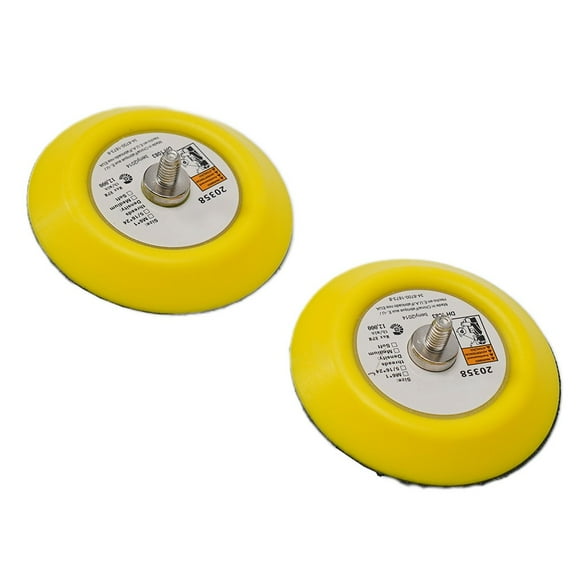 2Pc 3\" 75Mm Sanding Polishing Backing Pad Hook&Loop M6 Thread for Air Sander