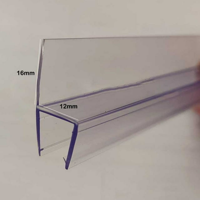 2Pc 50cm Replacement Seal Shower Shower Door Seal 6/8/10/12/15mm Water