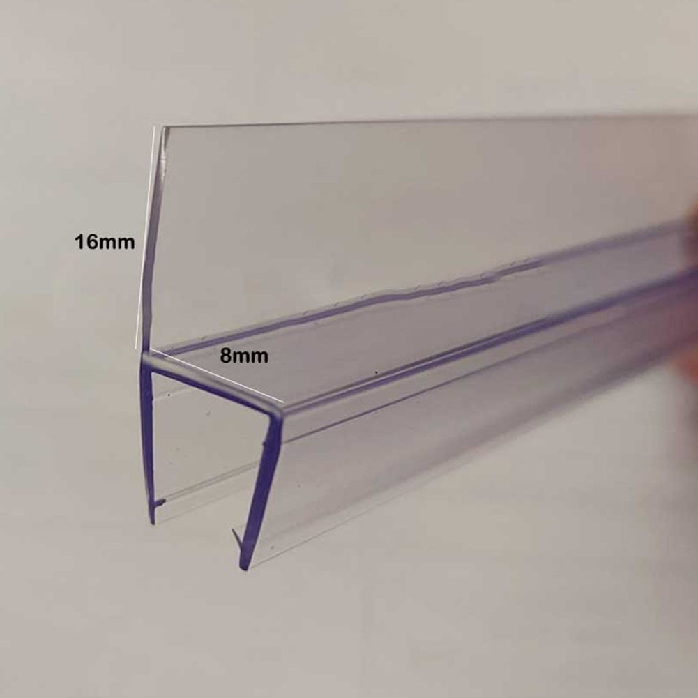 2Pc 50cm Replacement Seal Shower Shower Door Seal 6/8/10/12/15mm Water