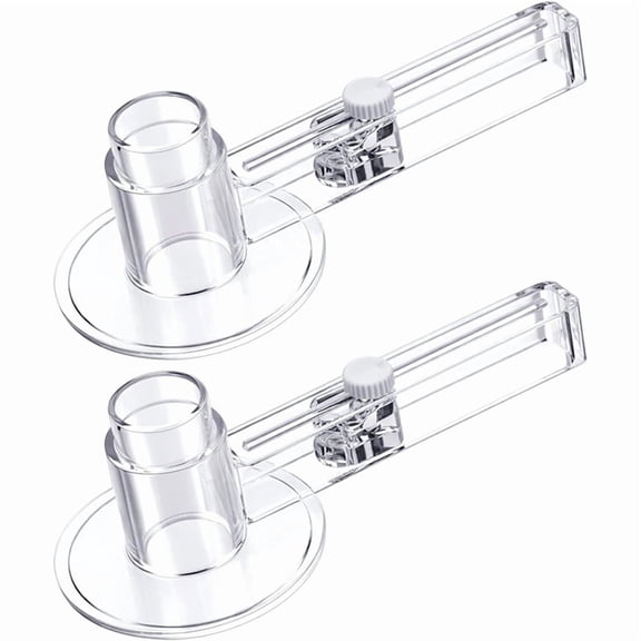 2Pc 58 mm/2.25 Inch Clear Circle Paper Cutter Button Maker Tools Adjustable Circular Cutter for Art DIY Crafts,70-210mm