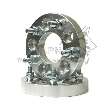 2Pc 5x4.5 to 5x4.75 Wheel Adapters 1" (25mm) Thick 12x1.5 Studs 5x114.3 To 5x120