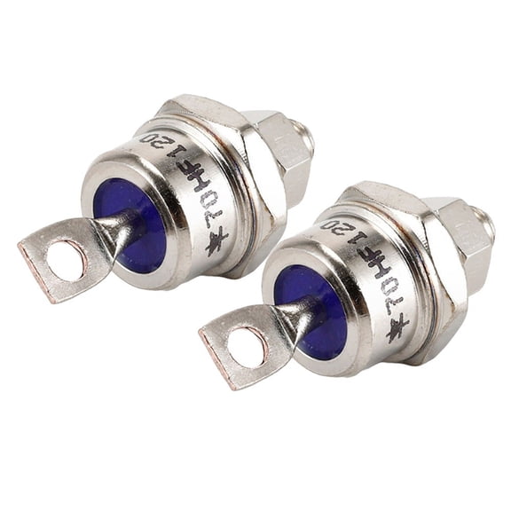 2Pc 85A/40A/25A 1200V Positive Cathode/Negative Anode Stud Mount Diode Rectifier 50Hf120