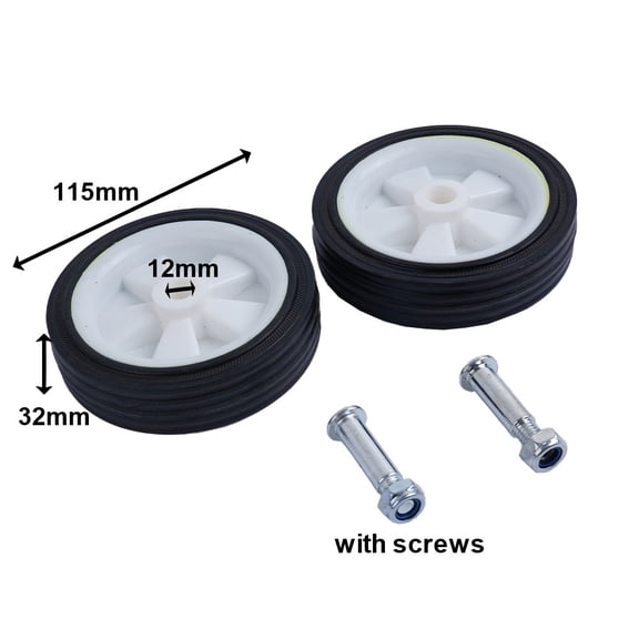 2Pc Air Compressor Accessories Caster Wheels 5-6In Shock Absorption Non-Slip Silent 5Inch Wheel