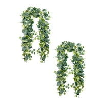 2Pc Artificial Greenery Garland Vine With Faux Roses For Wedding Arch Table Centerpiece Fireplace Mantel Wall Decor Home Party Decoration