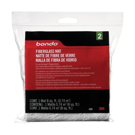 2Pc Bondo Fiberglass Mat 8 sq ft