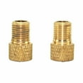 thumbnail image 1 of 2Pc Brass Adaptor for Converting Presta to Schrader Bicycle Valve, 1 of 4