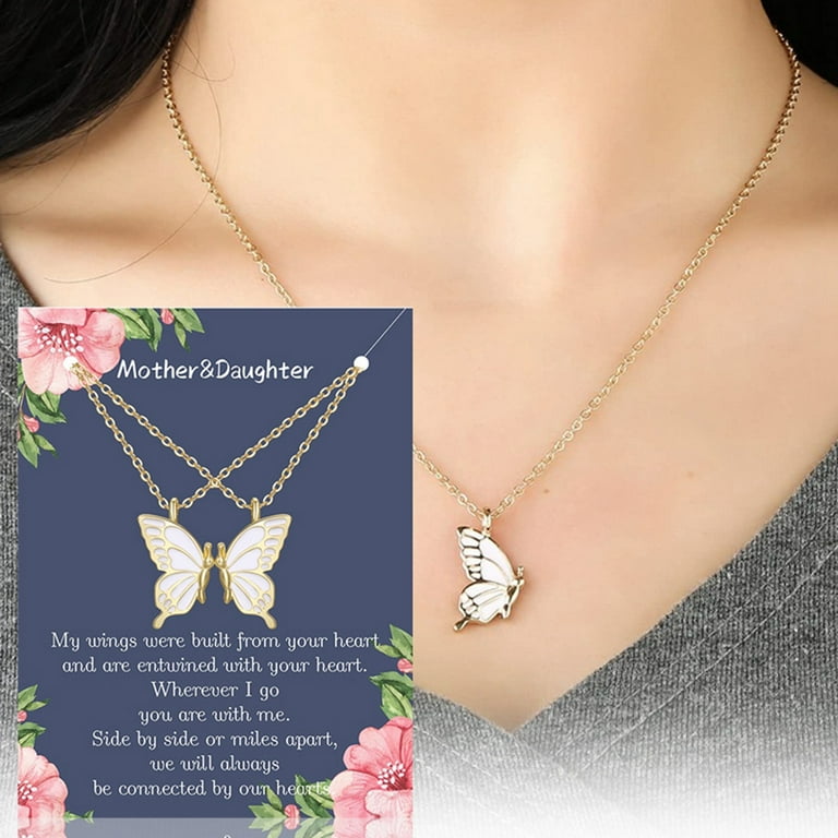 Shiny online butterfly necklace