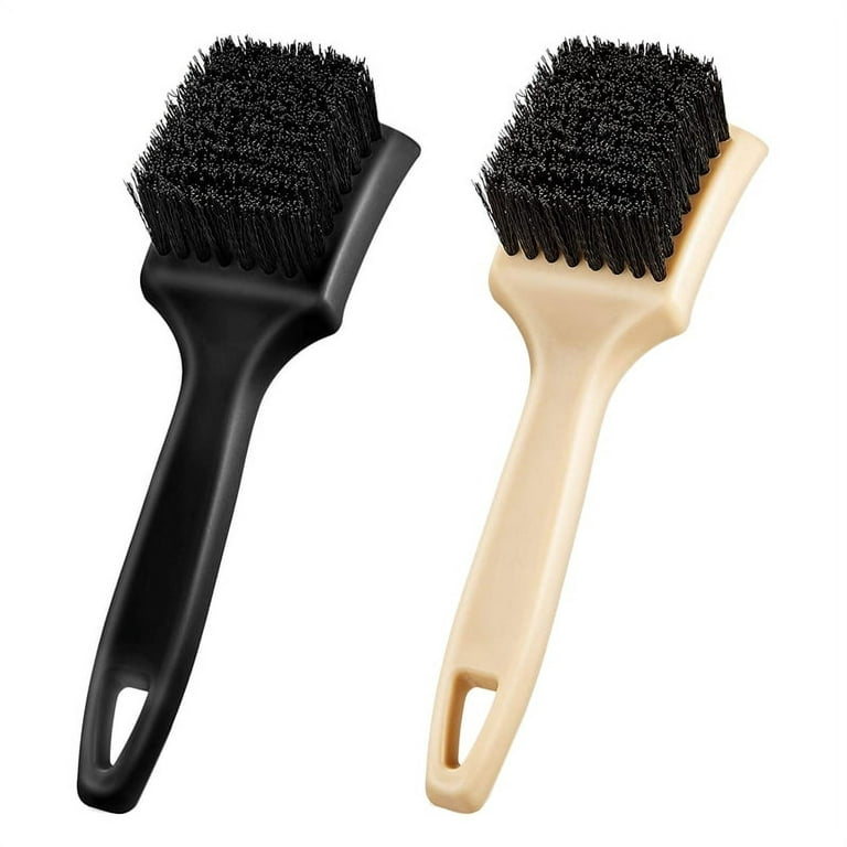 2Pc Car Carpet Upholstery Cleaner Brush Car Wheel and Tires Brush