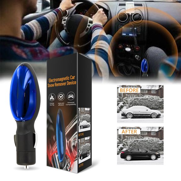 2Pc Car Defroster,Windshield Defroster For Car,Anti-Freeze Electromagnetic Car Snow Removal Device,Electromagnetic Snow Melter,Portable Car Defrosting Device For Melting And Defrosting Car Glass