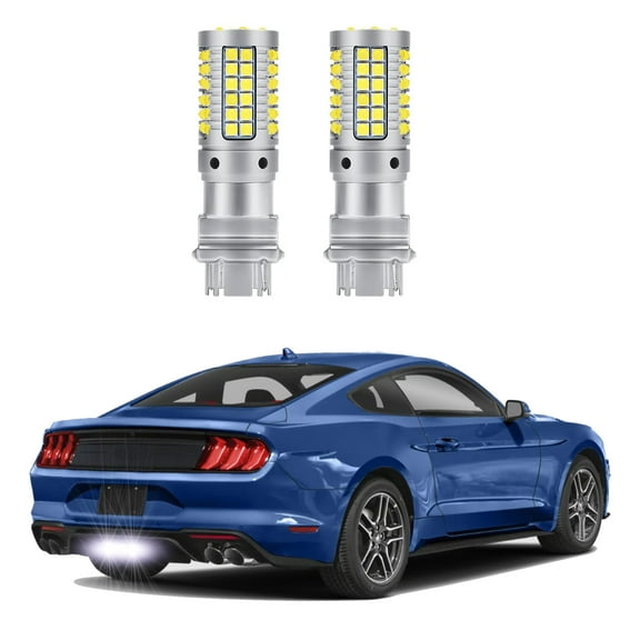2Pc Car LED Backup Bulbs For 2015-2023 Ford Mustang LED Car Reverse Backup Light Bulbs CANBUS