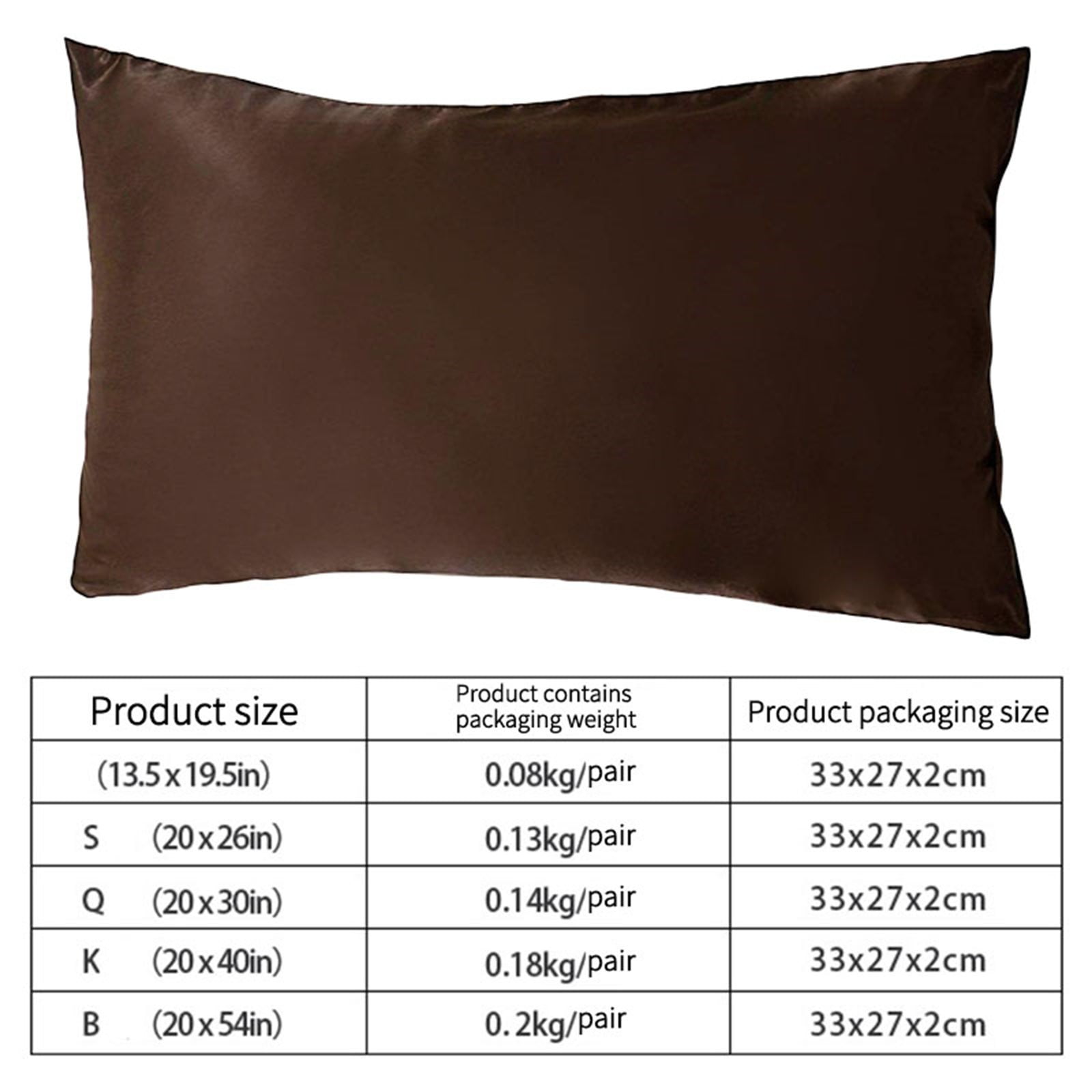 2Pc Chocolate Pillowcase Chocolate 51X66Cm, 2Pcs 2Pc Pillowcase Silk