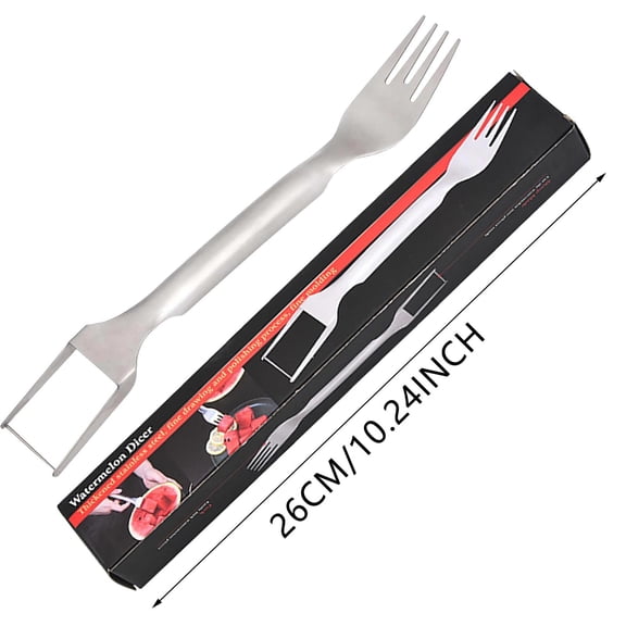 2Pc Clearance Under $5 2-In-1 Watermelon Cutters Cutting Board For Kitchen, Metal 2-Pack Watermelon Cutter Silver