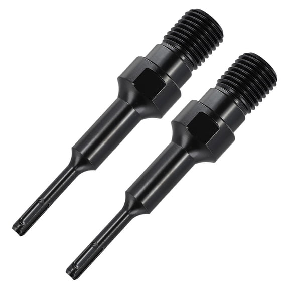 2Pc Core Drill Bit Adapter 1-1/4Unc Thread Male To For Plus Max Shank Conversion Plus Fangkenuo