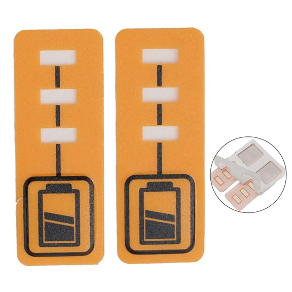 2Pc Dcb200 Battery Capacity Led Key Sticker Label for 18V Dcb140 Dcb182
