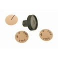 thumbnail image 1 of 2 pc Dial Black Plastic Long Shaft Knob Kit, 1 of 2