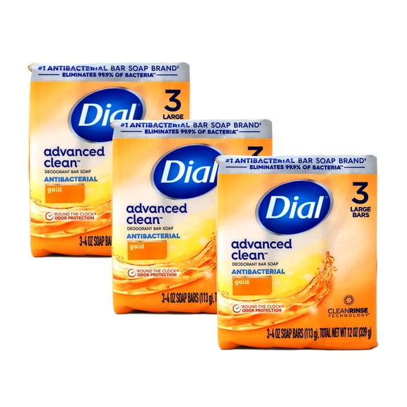 Dial Gold 4 Oz. Bath Bar Soap, (3-Count) - 3 Pack