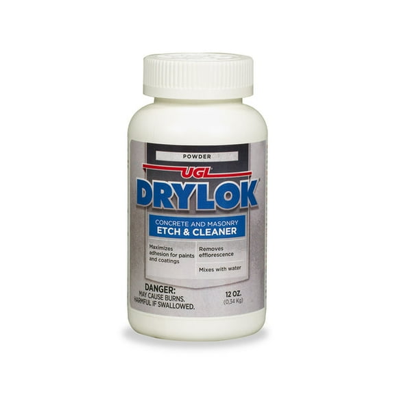 2Pc Drylok Clear Flat Sheen Concrete/Masonry Etch & Cleaner 12 oz.
