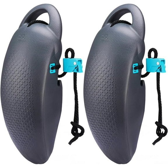 2Pc EVA Pontoon Fenders Boat Bumpers for Docking w/ Locking Grooves Large Boat 14-28ft Quick-Release