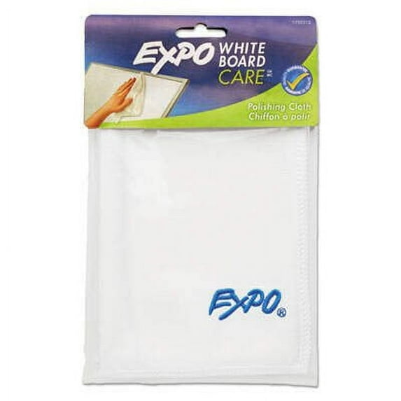 2Pc EXPO Microfiber Cleaning Cloth, 12 x 12, White (1752313)D6
