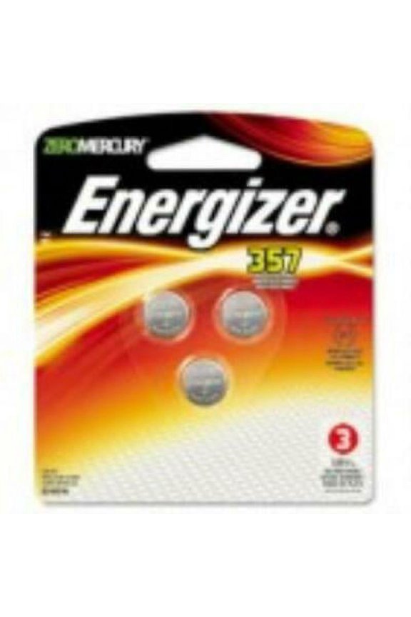 2Pc Energizer Watch/Electronic Battery, SilvOx, 357, 1.5V, MercFree, 3/Pk