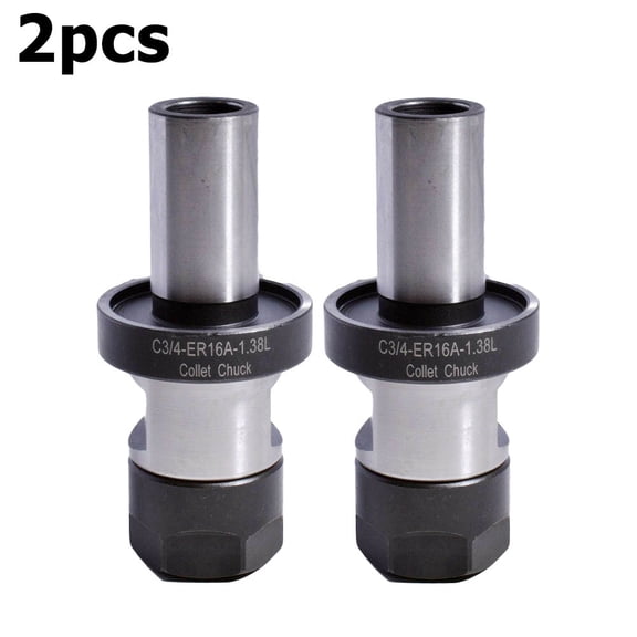 2Pc Er16 Tts 3/4 Straight Shank Er16 Collet Chuck Clamp Tool Holder Manufacturing Metal Processing Tool Accessories