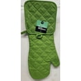 thumbnail image 1 of 2Pc Fabric Kitchen Set: Pot Holder (7"X7") & Oven Mitt (12") Green Color,Cb, 1 of 5
