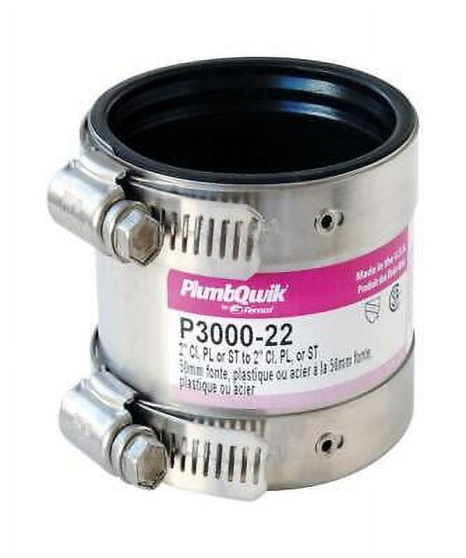 Fernco Fernco Schedule 40 2 In. Hub X 2 In. D Hub PVC 3-1/2 In