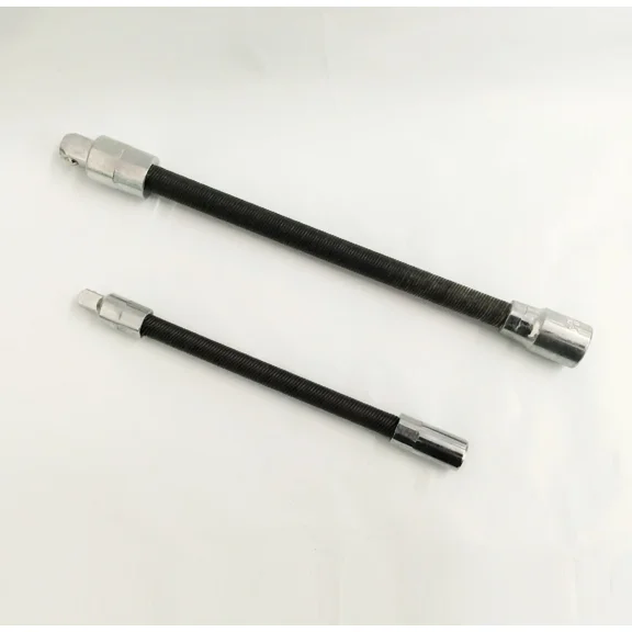 2Pc Flexible Extension 6 Long 1/4 And 8 Long 3/8 Socket Bar Ratchet Flex Set
