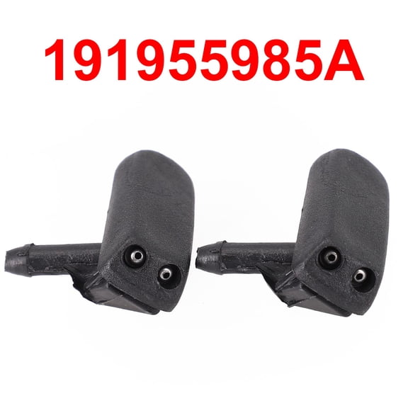 2Pc Front Windscreen Washer Jet Nozzle Water Sprayer Black 191955985A For MK1 &MK2 1982-2004 For Passat B2 B3 B4 1986-1997