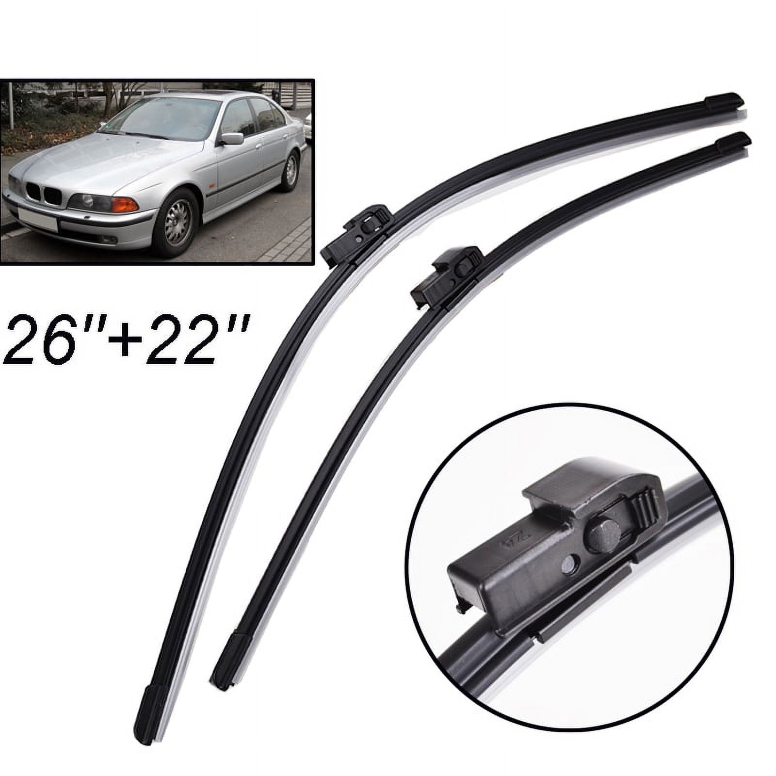 2Pc Front Windshield Wiper Blades for BMW E39 525i 528i 530i 540i M5