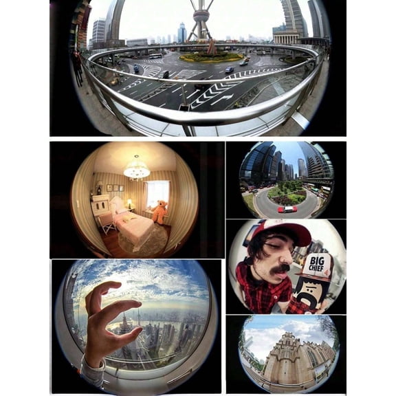 2Pc Funny 3 In 1 Mobile Phone Fisheye Lens Magnifier Wide Angle Macro Selfie Portable Lens Photo Decoration