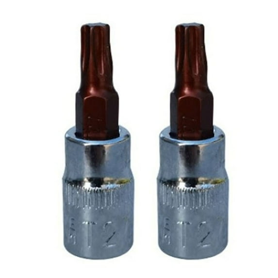 2Pc Hex Torx Screwdriver Bit 1/4 Inch Drive Socket Hand Tools T8-T40