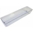 thumbnail image 1 of 2PK-3" x 12" x 2" Clear Linus Drawer Organizer Sturdy Clear Plastic With C, 1 of 1