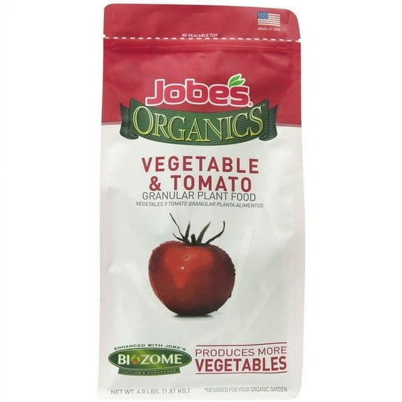 2Pc Jobe's Jobes Biozome Organic Vegetable & Tomato Granular Fertilizer Plant Food 4 lbs.
