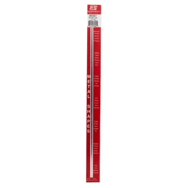 K&S 1/4 in. D X 1 ft. L Round Aluminum Tube K&S 1/4 in. D X 1 ft. L Round Aluminum Tube