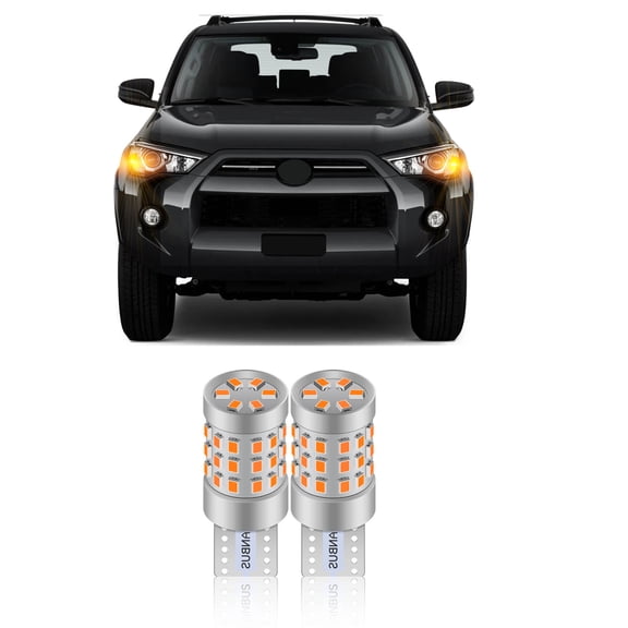 2Pc LED Front Side Marker Light Bulbs Compatible with 1996-2024 Toyota 4Runner Yellow