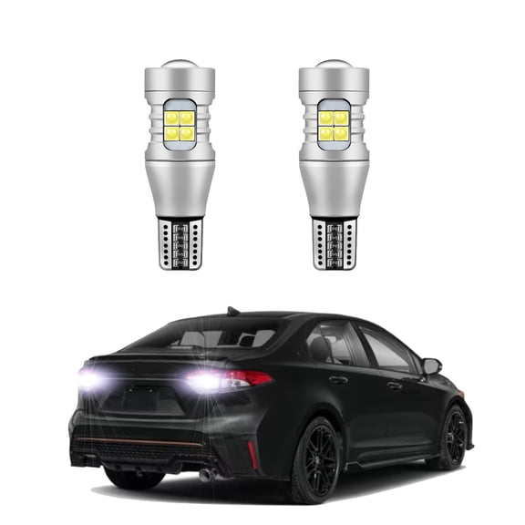 2Pc LED Reverse Lights for 1998-2024 Toyota Corolla white Backup Lights Upgraded Backup Reverse Bulb Replacement