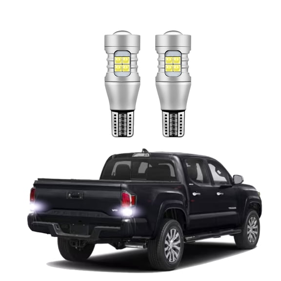 2Pc LED Reverse Lights for 2001-2023 Toyota Tacoma 6500K White Backup Lights Upgraded Backup Reverse Bulb Replacement