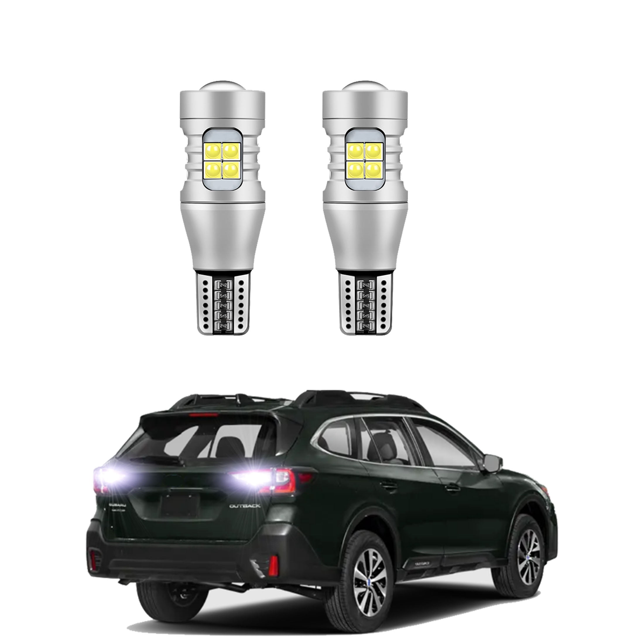 Subaru Outback Reverse 2Pc LED Reverse Lights for 2005-2025 Subaru Outback White Backup Lights ...