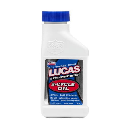 2Pc Lucas Oil Products 2.6 oz Semi-Synthetic 2 Cycle Oil