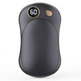thumbnail image 1 of 2Pc Magnetic Portable Rechargeable Hand Warmers with 3 Heat Settings Digital Display for Winter Outdoor Black, 1 of 3