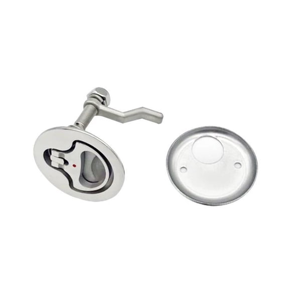 2Pc Marine Grade Stainless Steel 316 Cam Latch Flush Pull Deck Latch Lift Handle