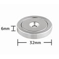 thumbnail image 1 of 2pc Neodymium 1.26" Cup Magnet, The World’s Strongest & Most Powerful Rare Earth Magnets, 1 of 3