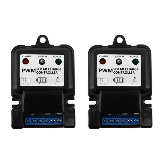 2Pc New Useful 6V 12V 10A Auto Solar Panel Charge Controller Battery Charger Regulator Hot