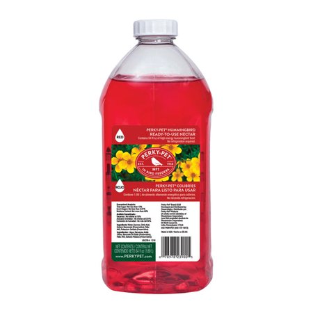 2 pc Perky-Pet Hummingbird Sucrose Nectar 64 oz