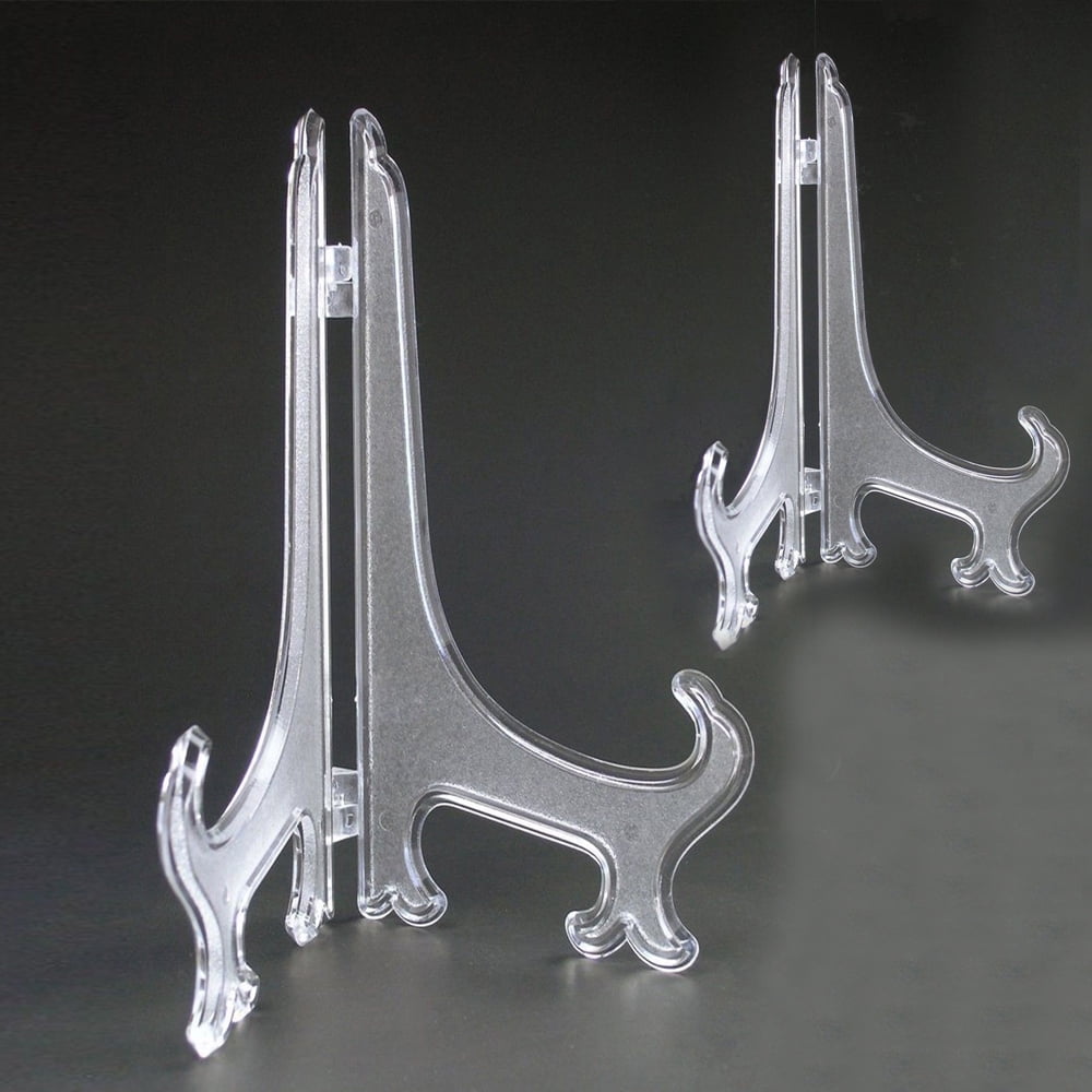 Acrylic Display Holder Clear Display Easel Stands Pedestal Small