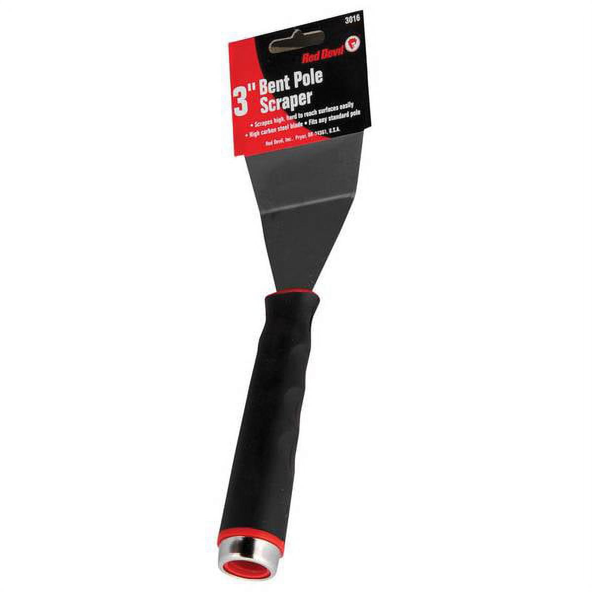 Advance Floor Scraper w/ 5ft Metal Handle, 18in Spring Steel Blade