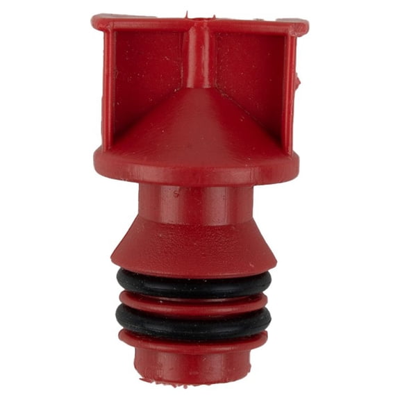 2Pc Red Plastic 17Mm Male Thread Dia Air Compressor Oil Plugs Oil Breather Cap